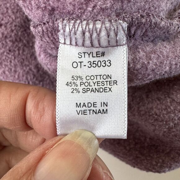 Zenana Womens Pullover Hoodie Size Small Heather Purple Pouch Pocket - Picture 10 of 12